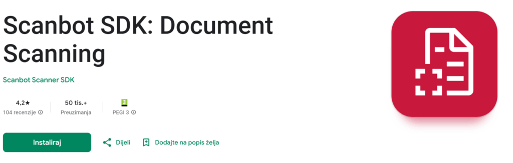 skeniranje mobitelom