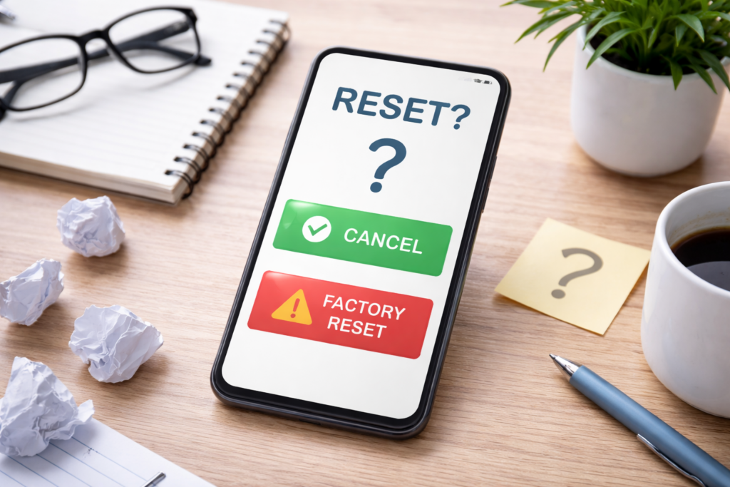 kako vratiti mobitel na tvorničke postavke